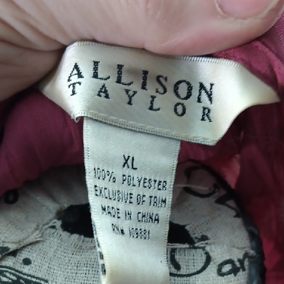 Allison Taylor Mauve Ruffle Blouse - Picture 2 of 7